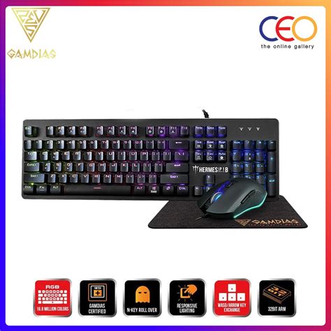 Gamdias Hermes P1B Mechanical Gaming Keyboard with Blue 